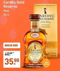 Gall & Gall Cardhu Gold Reserve aanbieding