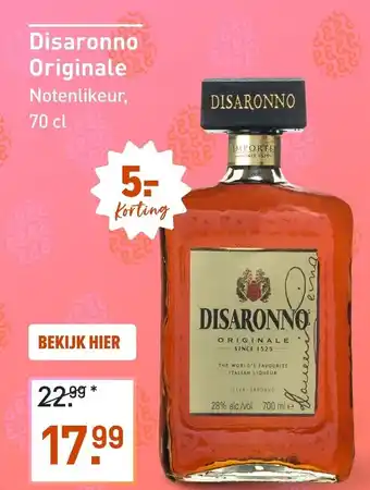 Gall & Gall Disaronno Originale aanbieding