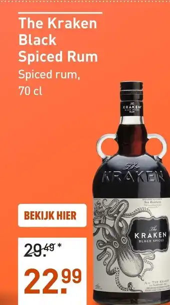 Gall & Gall The Kraken Black Spiced Rum aanbieding