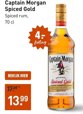Gall & Gall Captain Morgan Spiced Gold aanbieding