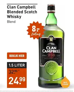 Gall & Gall Clan Campbell Blended Scotch Whisky aanbieding