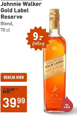 Gall & Gall Johnnie Walker Gold Label Reserve aanbieding