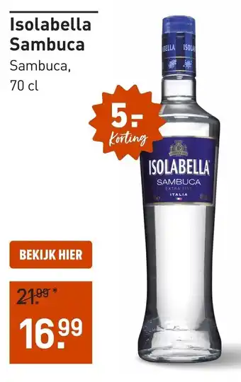 Gall & Gall Isolabella Sambuca aanbieding