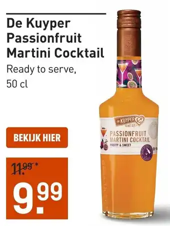 Gall & Gall De Kuyper Passionfruit Martini Cocktail aanbieding