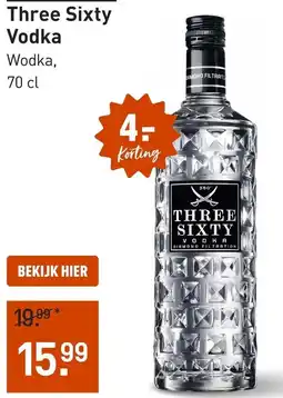 Gall & Gall Three Sixty Vodka aanbieding