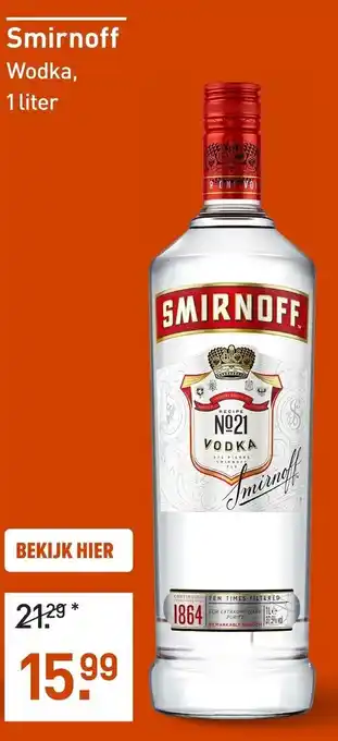 Gall & Gall Smirnoff Wodka aanbieding