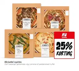Jumbo Alle Jumbo's quiches aanbieding