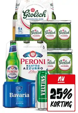 Jumbo Pils van Grolsch, Peroni, Bavaria of Veltins aanbieding