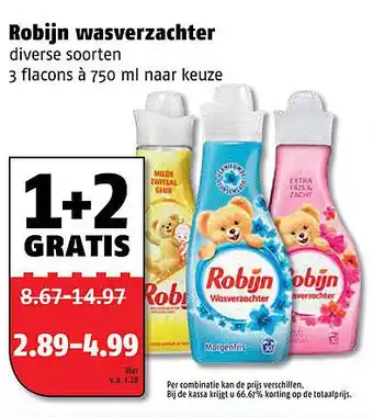 Poiesz Robijn wasverzachter aanbieding