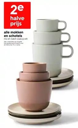 HEMA Alle Mokken en Schotels aanbieding