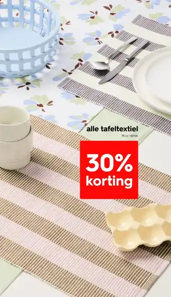 HEMA Alle Tafeltextiel aanbieding