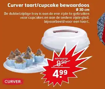 Trekpleister Curver taart/cupcake bewaardoos 30cm aanbieding