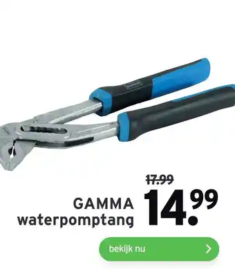 GAMMA GAMMA waterpomptang aanbieding