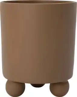 Intratuin Intratuin bloempot op poten Niki bruin D 16 H 19 cm aanbieding