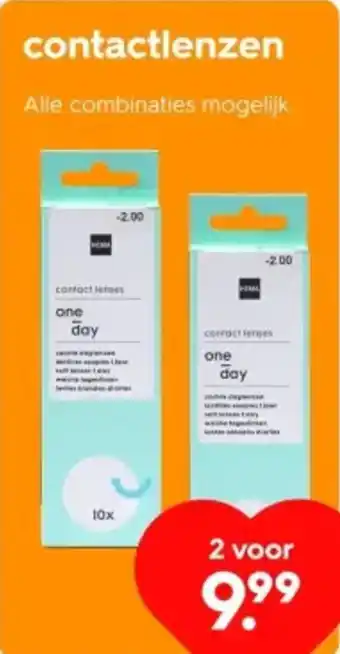 HEMA Contactlenzen aanbieding