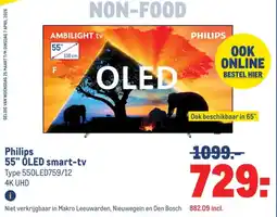 Makro Philips OLED Smart TV aanbieding