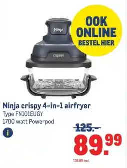 Makro Ninja crispy 4-in-1 airfryer aanbieding