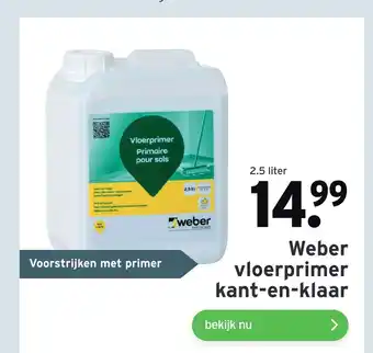 GAMMA Weber vloerprimer kant-en-klaar 2.5 liter aanbieding