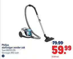 Makro Philips stofzuiger zonder zak aanbieding