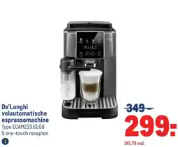 Makro De'Longhi volautomatische espressomachine aanbieding