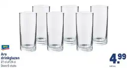 Makro Aro drinkglazen aanbieding