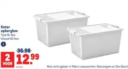 Makro Keter opbergbox aanbieding