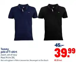 Makro Tommy polo of T-shirt aanbieding