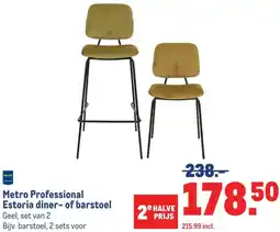 Makro Metro Professional Estoria diner of barstoel aanbieding