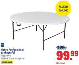 Makro Metro Professional bankettafel aanbieding