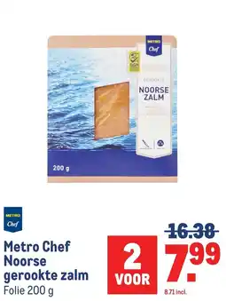 Makro Metro Chef Noorse gerookte zalm aanbieding
