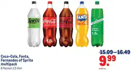 Makro Coca-Cola, Fanta, Fernandes of Sprite multipack aanbieding