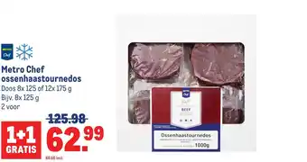 Makro Metro Chef ossenhaastournedos aanbieding