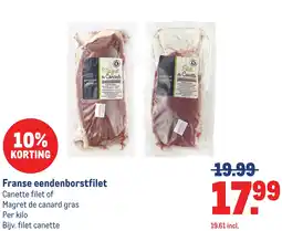 Makro Franse eendenborstfilet aanbieding