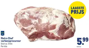 Makro Metro Chef varkensprocureur aanbieding