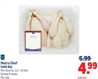 Makro Metro Chef hele kip aanbieding