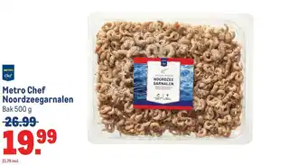 Makro Metro Chef Noordzeegarnalen aanbieding