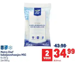 Makro Metro Chef kabeljauwhaasjes MSC aanbieding