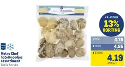 Makro Metro Chef hotelbroodjes assortiment aanbieding