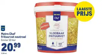 Makro Metro Chef frituurvet neutraal aanbieding
