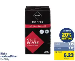 Makro Rioba rood snelfilter aanbieding