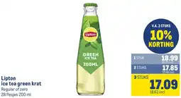 Makro Lipton ice tea green krat aanbieding