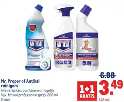 Makro Mr. Proper of Antikal reinigers aanbieding