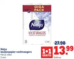 Makro Nalys keukenpapier vochtvangers aanbieding