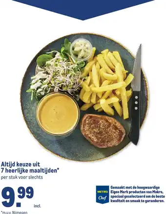 Makro Altijd keuze uit 7 heerlijke maaltijden aanbieding