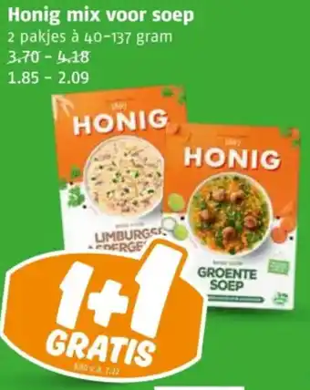 Poiesz Honig mix voor soep aanbieding