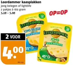 Poiesz Leerdammer kaasplakken aanbieding