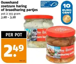 Poiesz Ouwehand zoetzure haring of braadharing partjes aanbieding