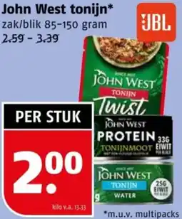 Poiesz John West tonijn aanbieding