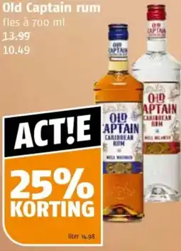 Poiesz Old Captain rum aanbieding