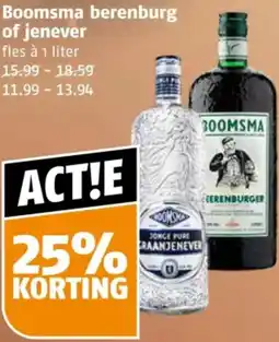 Poiesz Boomsma berenburg of jenever aanbieding